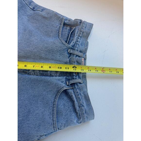 Vintage Guess Jeans Womens 31 Light Wash High Rise Tapered Leg Hong Kong Retro - Picture 9 of 11